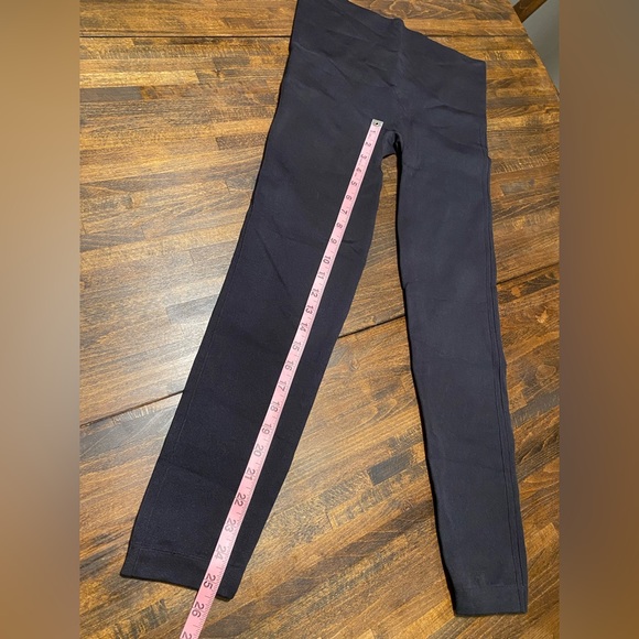 Spanx Leggings Womens XL Black Ribbed Cropped Look At Me Now Shapewear Seamless - Picture 7 of 9